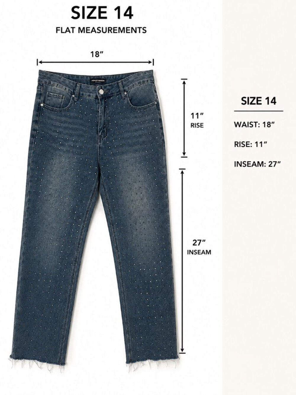 Ashley Mason Rhinestone Jeans